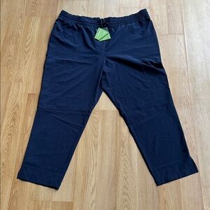 L.L. Bean NWT size 2X plus navy venture stretch ankle woven Track Pants